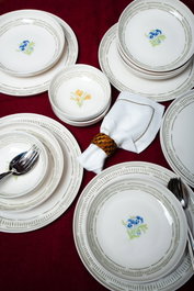 Hermia Mimoza Juego de Cena de Porcelana de 18 Piezas Multicolor